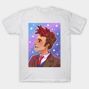 Cute Tenth Doctor Stars T-Shirt